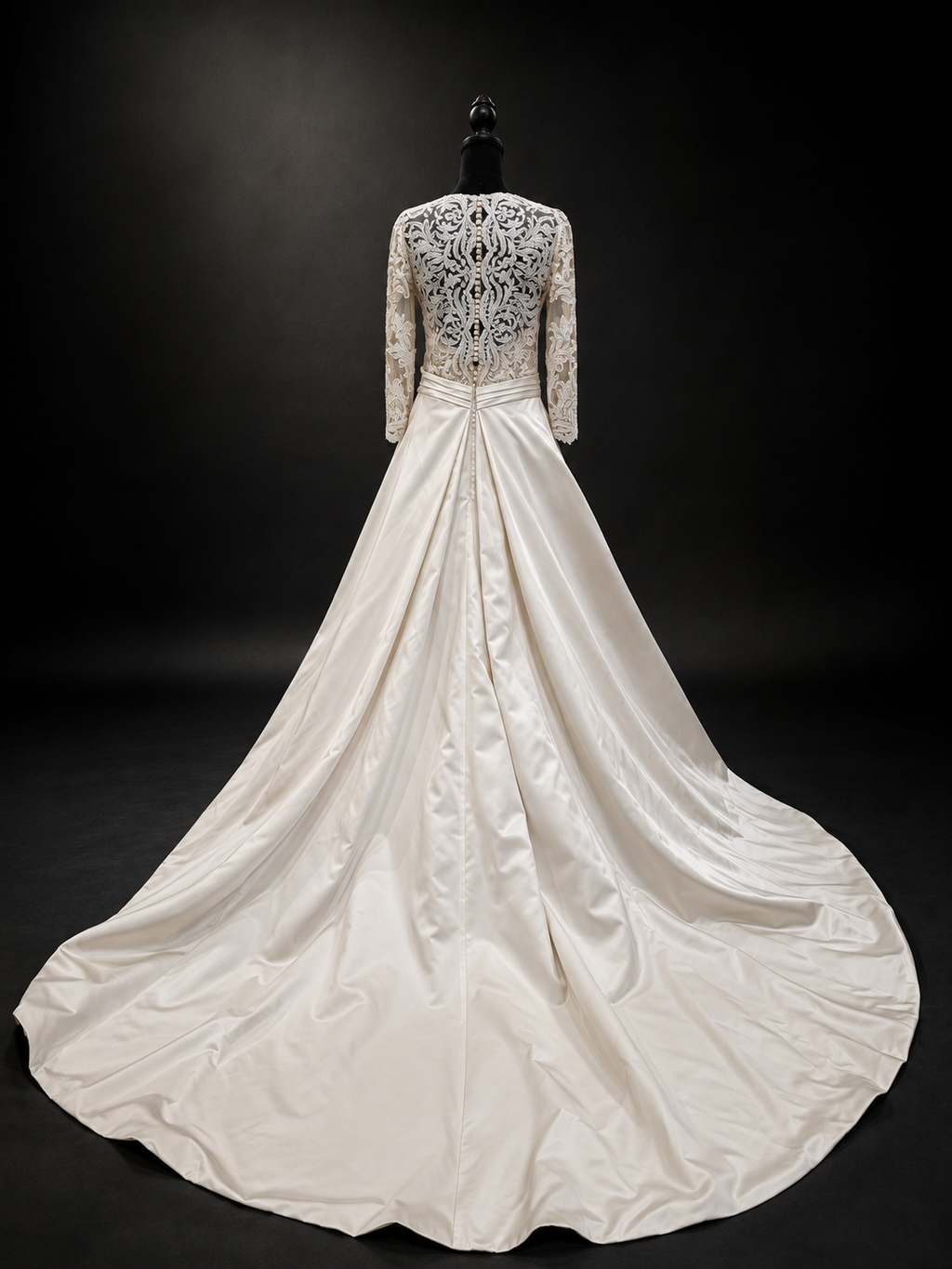 Demetrios Cosmobella - A-linje, custom-made med blonder