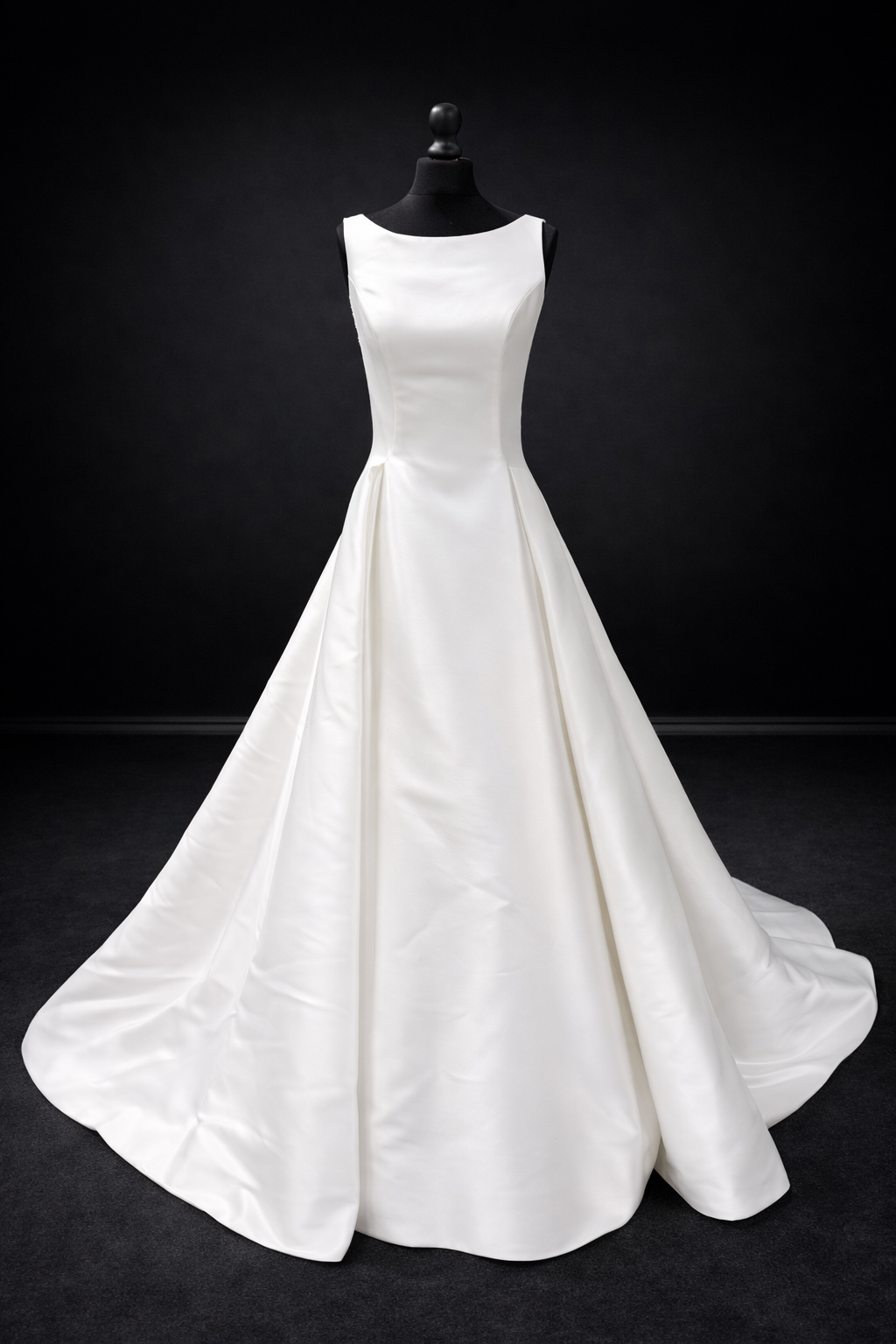 St. Patrick Rouse – Elegant satengbrudekjole med blondedetaljert rygg