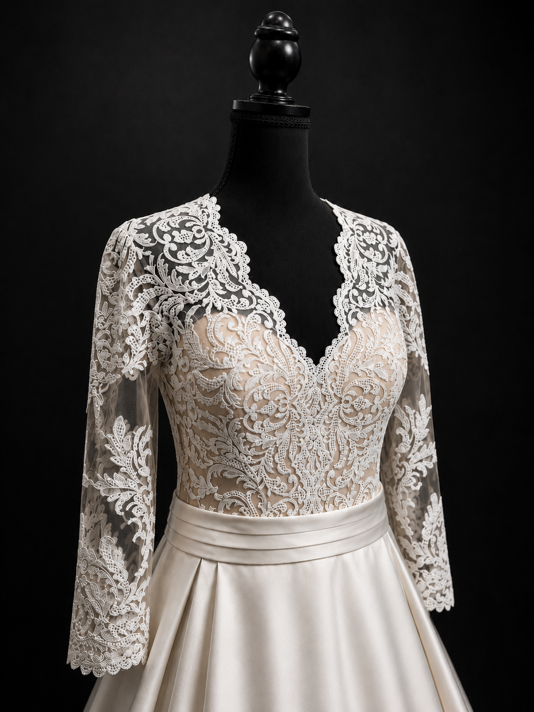 Demetrios Cosmobella - A-linje, custom-made med blonder