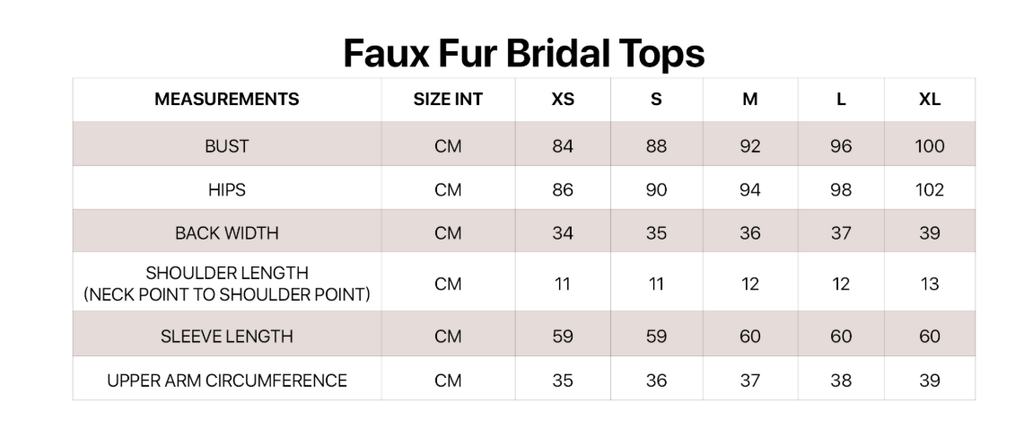 Brudecape i faux fur - E20