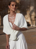 Brudetopp med overlay-design - E478