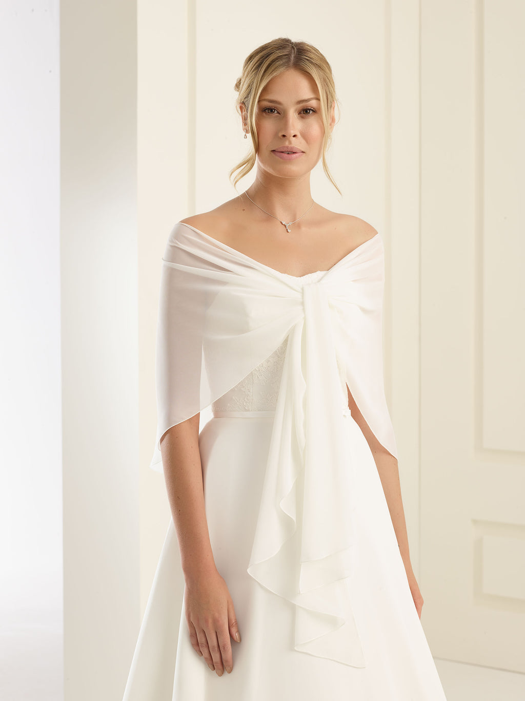 Brudeskjerf i chiffon - E13