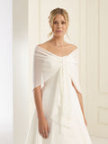 Brudeskjerf i chiffon - E13