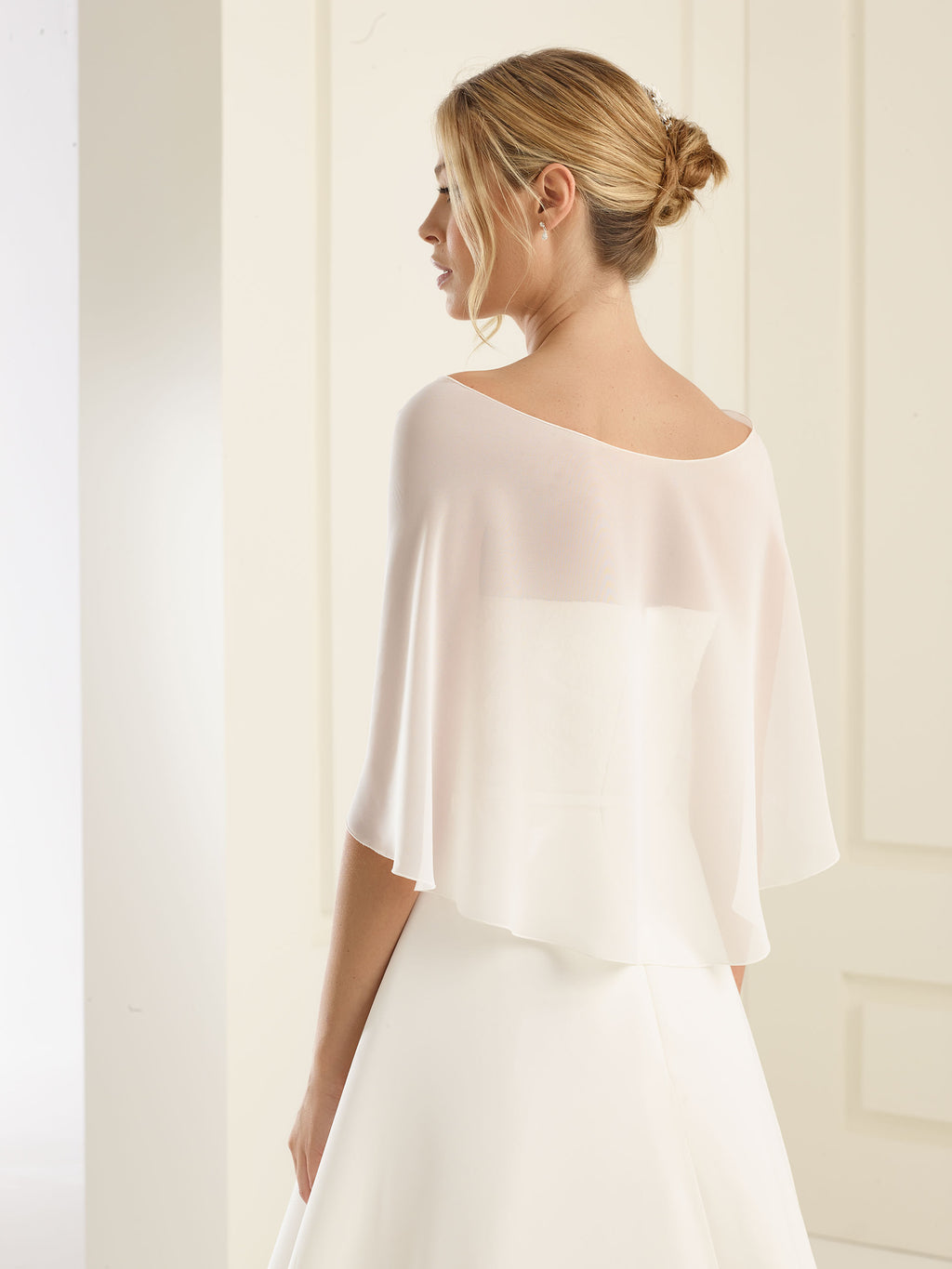 Brudeskjerf i chiffon - E13