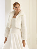 Brudecape i faux fur - E20